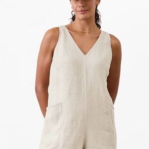 Athleta Retreat Linen Romper